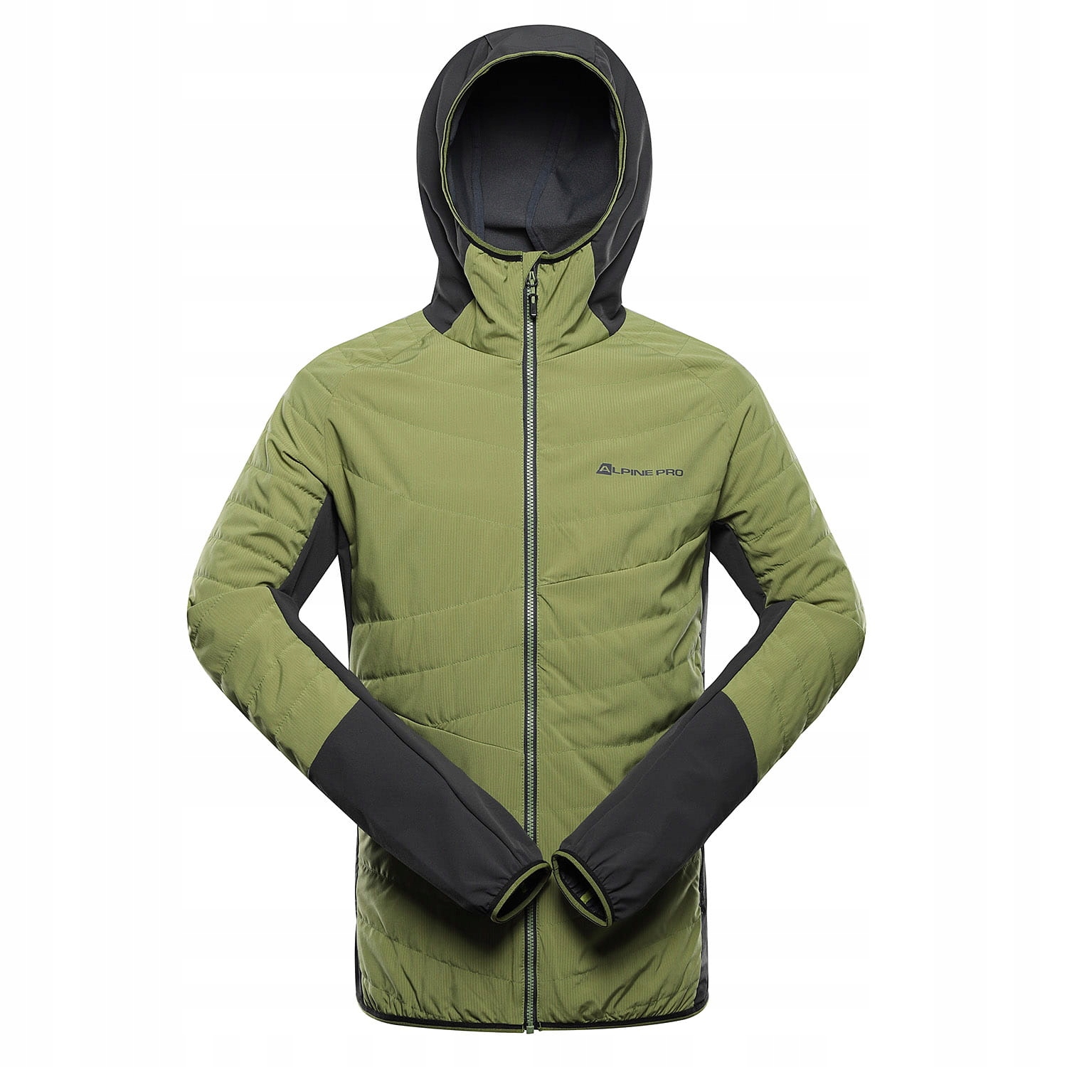Bluza męska hybrydowa Alpine Pro Morgen k.zielony r.L