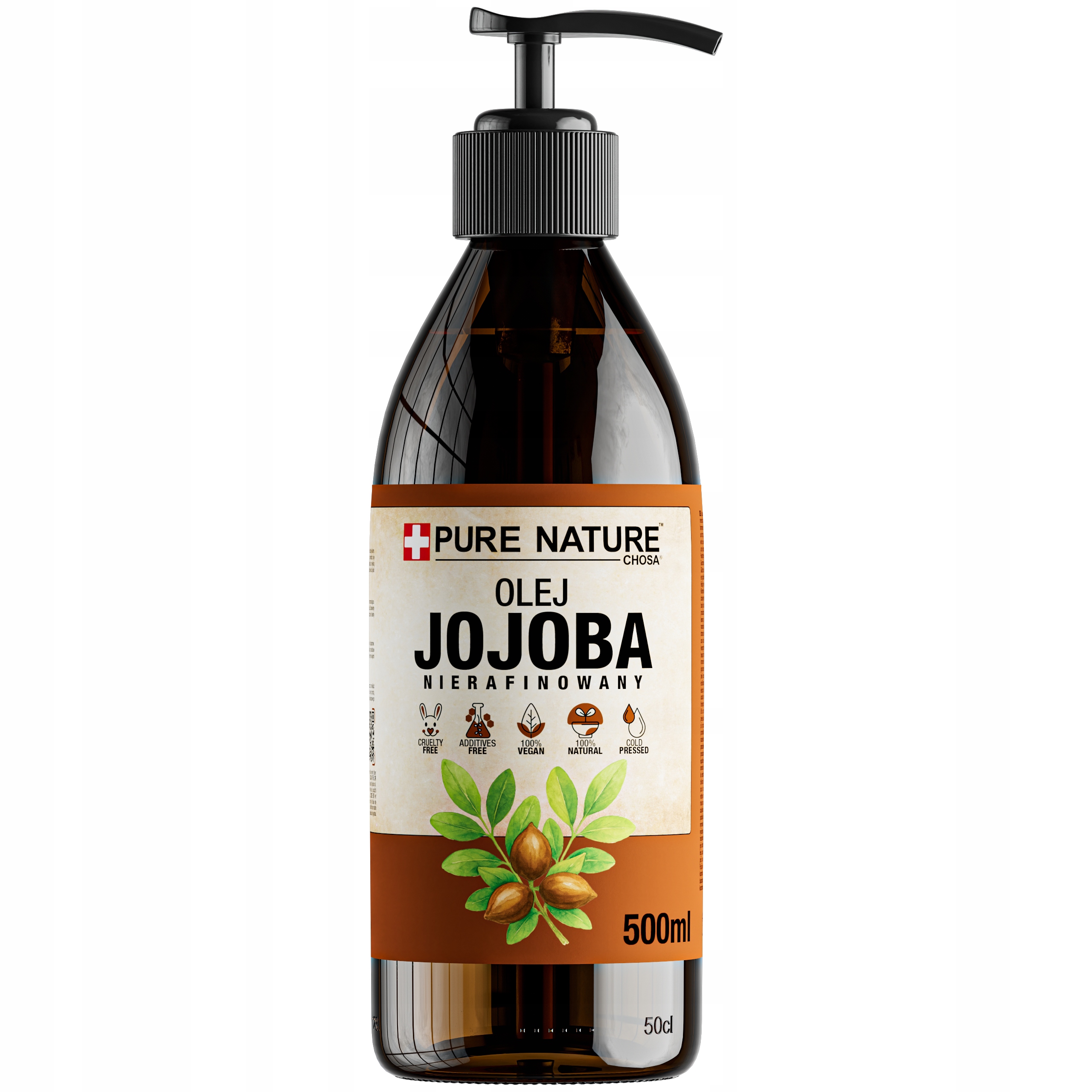 Jojobový Olej Přírodní Lisovaný Za Studena Nerafinovaný Dávkovač 500 ml