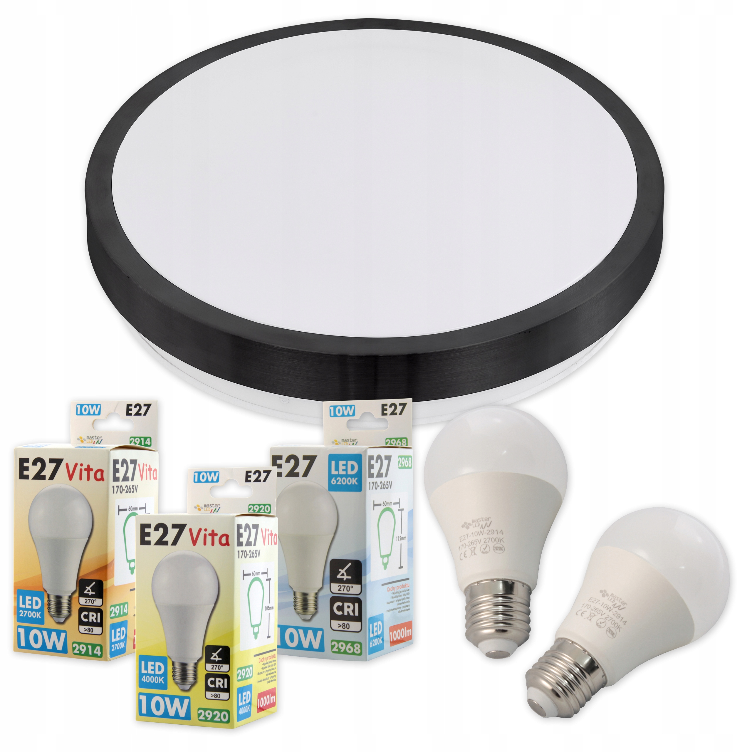 Plafon LED 2xE27 NATYNKOWY sufitowy oprawa LAMPA panel