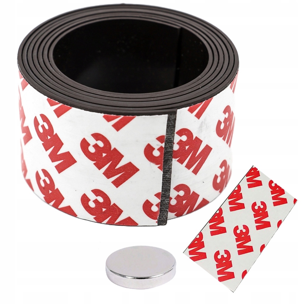 TAŚMA MAGNETYCZNA 3M SAMOPRZYLEPNA 60mm/1,5mm/1m