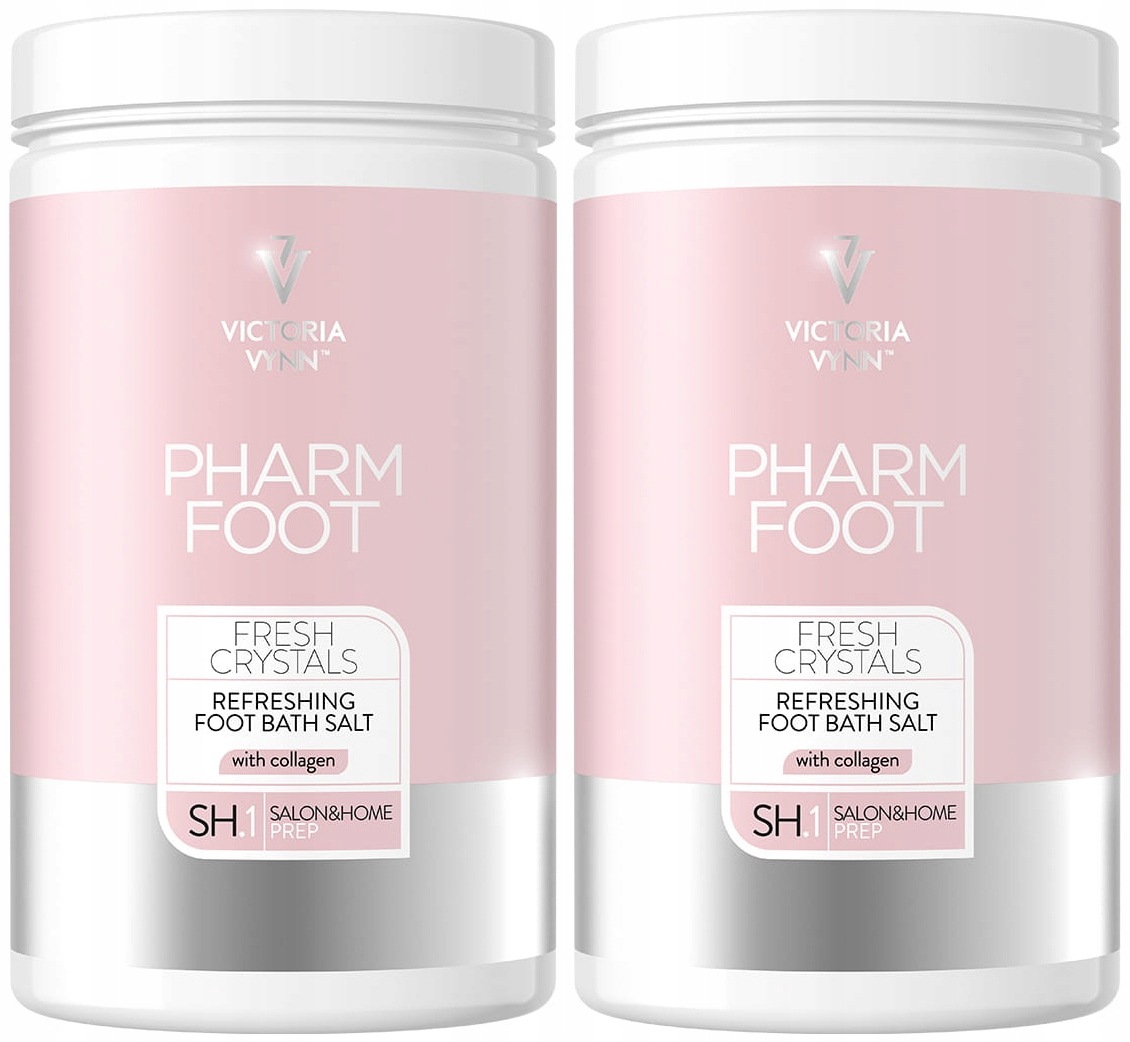 2 x Osvěžující sůl do koupele na nohy 1250 g Relax Fresh Crystals Pharm Foot