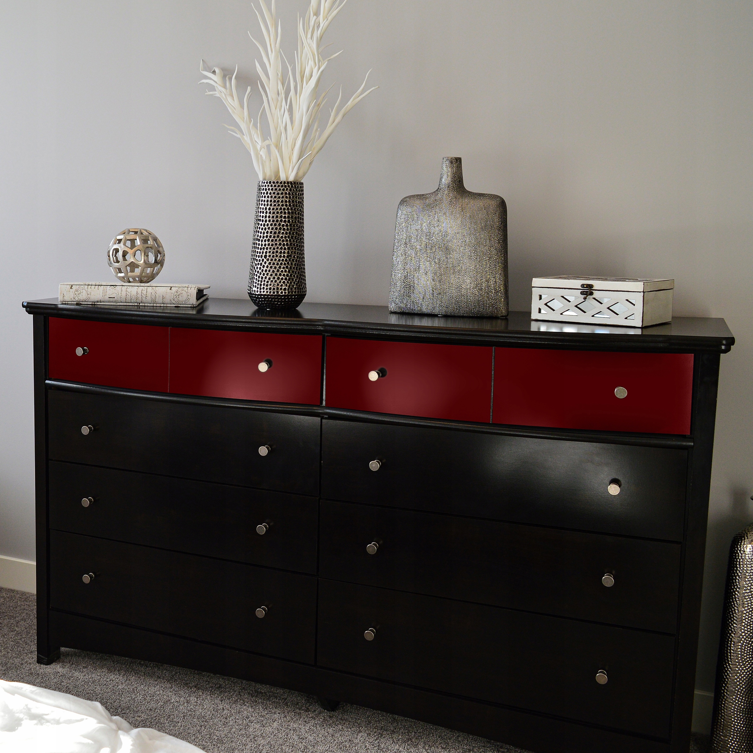 Folia Na Meble BURGUND MAT Naklejka PCV Rolka 3m Motyw Brak