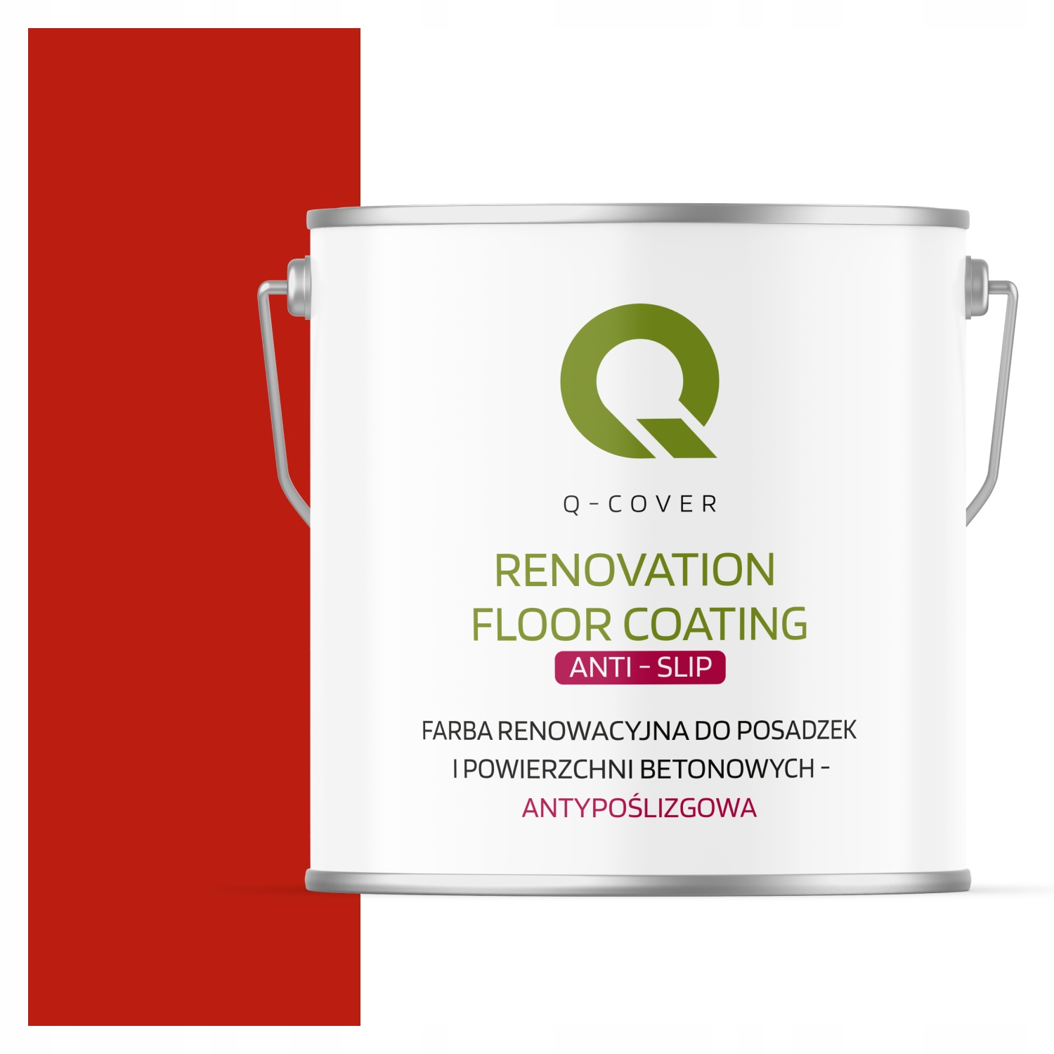 Renovačná Farba Na Podlahy Protišmyková Uv Červená RAL3020 Mat 5 L