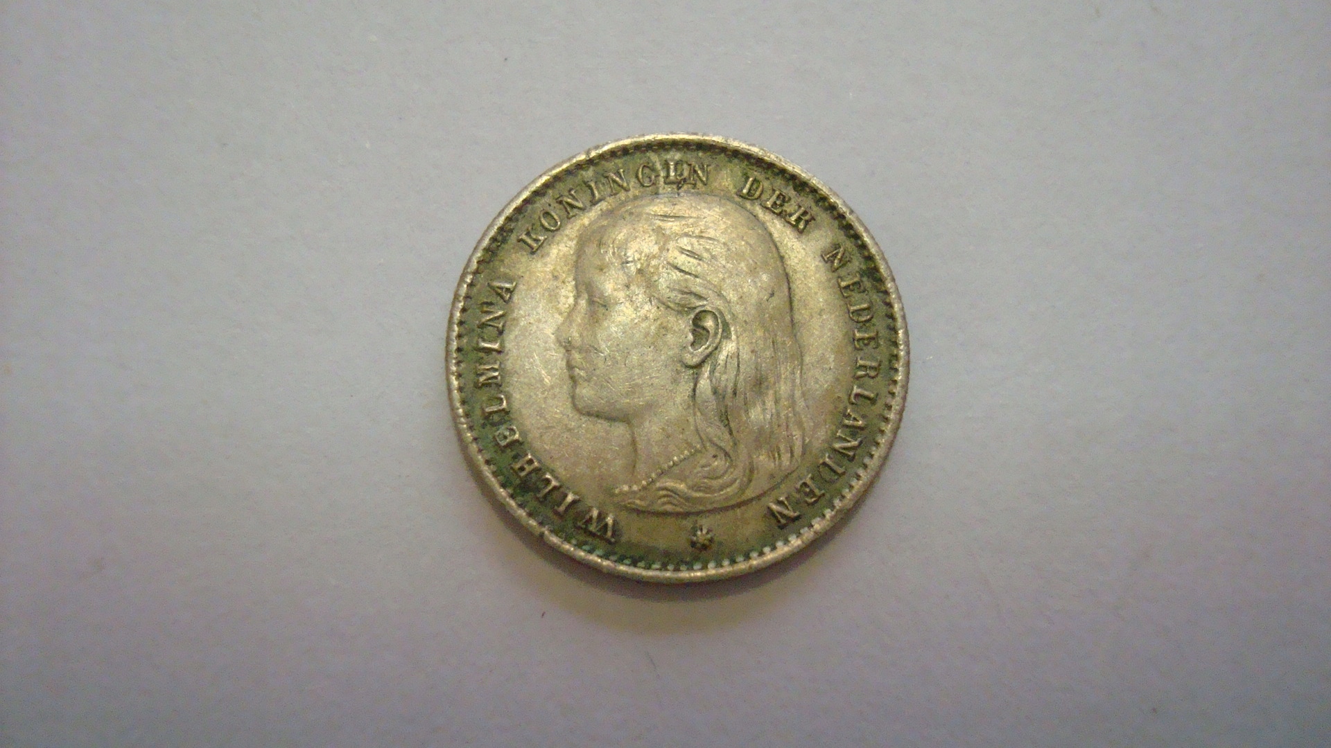 Moneta Holandia 10 centów 1897 MENNICZA