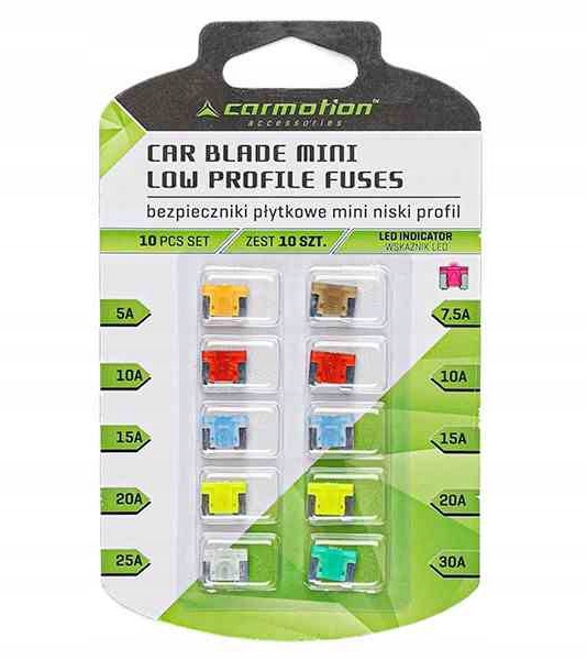 21532 - CARMOTION ПРЕДОХРАНИТЕЛИ ПЛАСТИНЫ МИНИ НИЗКИЙ ПРОФИЛЬ