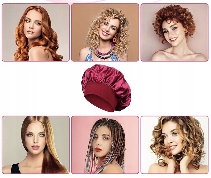 SATYNOWY CZEPEK DO SPANIA OLEJOWANIA Bordowy EAN (GTIN) 0685071243633