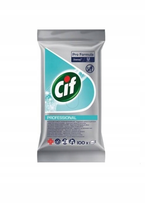

Cif, Professional, Chusteczki czyszczące, 100 szt