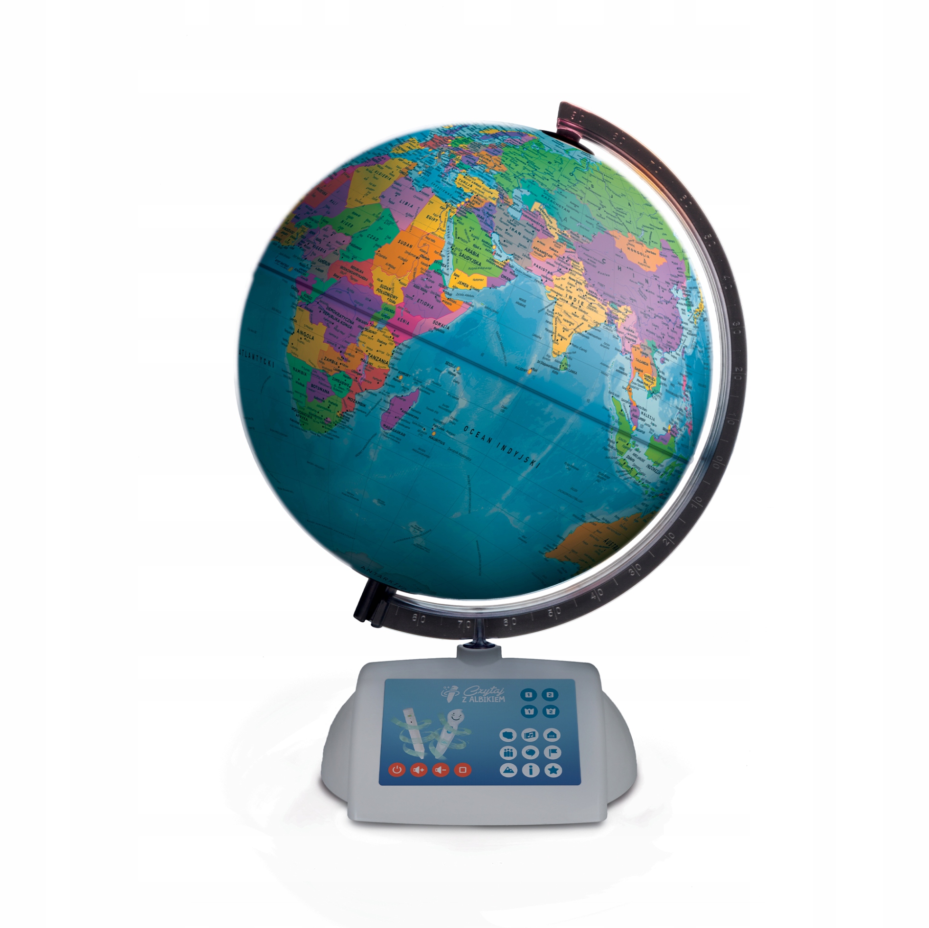 GLOBUS INTERAKTYWNY MÓWIĄCY GLOBUS CZYTAJ Z ALBIKIEM 6+ ALBI Wydawnictwo Albi