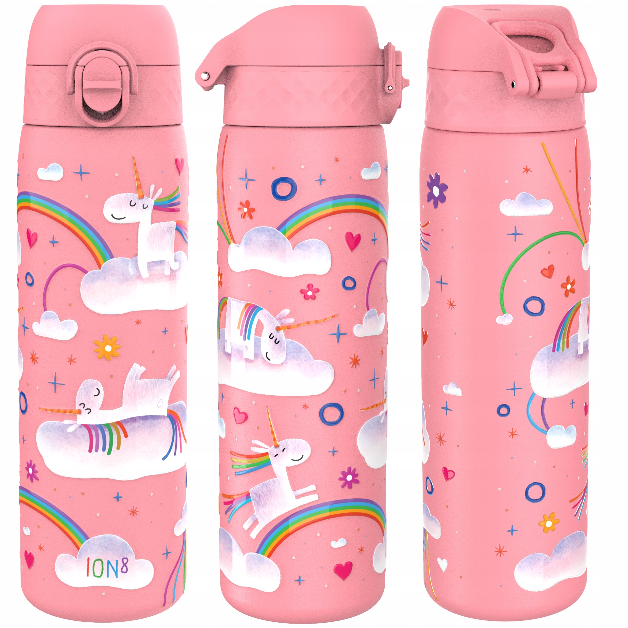 Termický Láhev Na Pití Termoska Růže Jednorožec Kůň Unicorn Duha ION8 0,5 L 500 ml