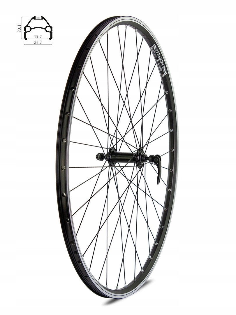 Přední kolo 27,5" náboje XMX-A281 strojní ložiska, ráfek Rodi Skorpion
