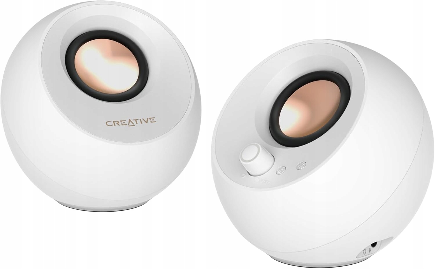 Zestaw głośników Creative Pebble Pro 60W Białe Rgb