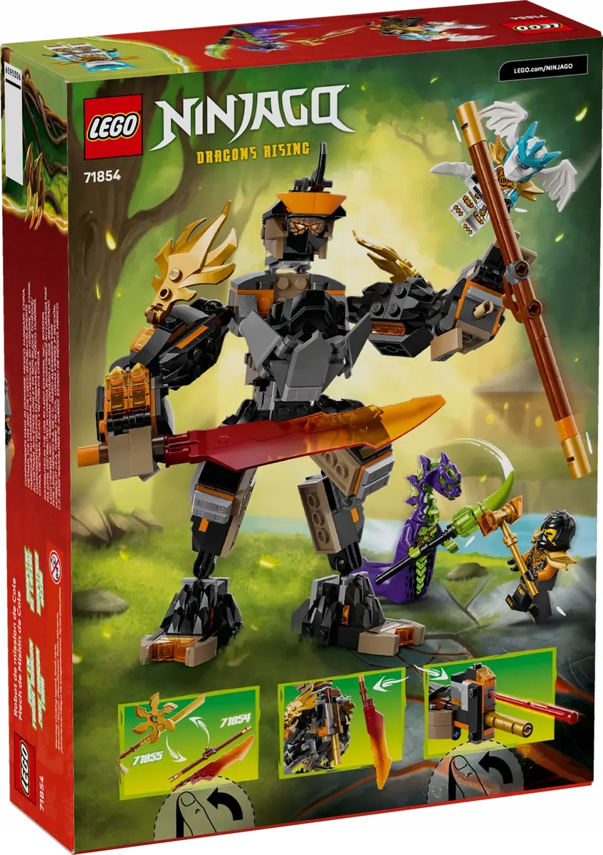 71854 Lego Ninjago Speciální mech Colea a Zanea v dračí zbroji