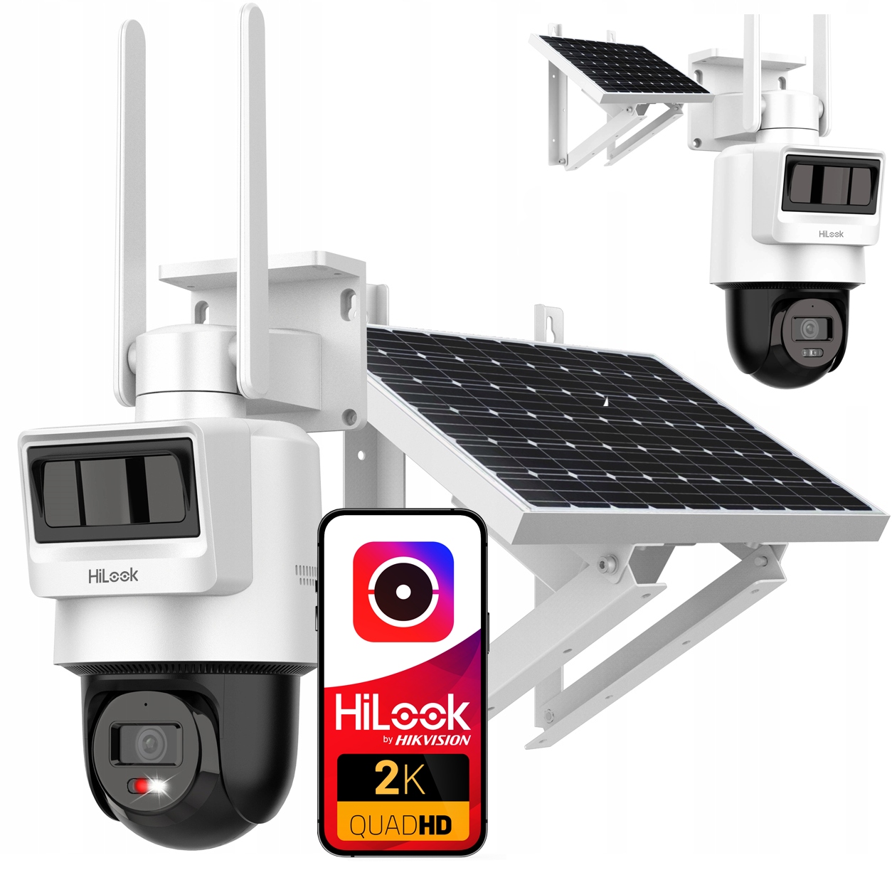 Otočná kamera 4G Lte Ptz 4MPx HiLook od Hikvision PTZ-N2C400I-K/4G/C05S10