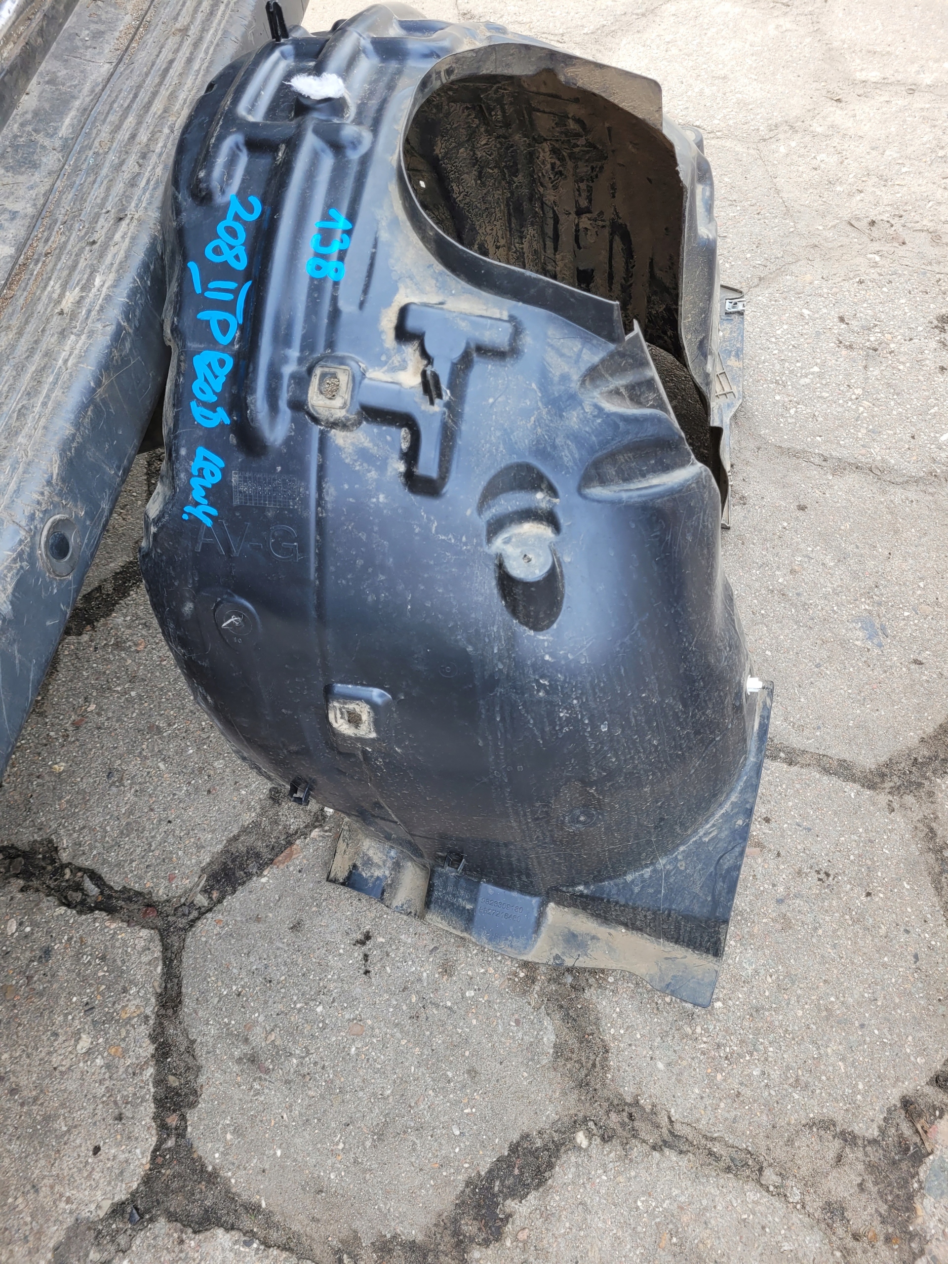 mudguard front front left PEUGEOT 208 II 2