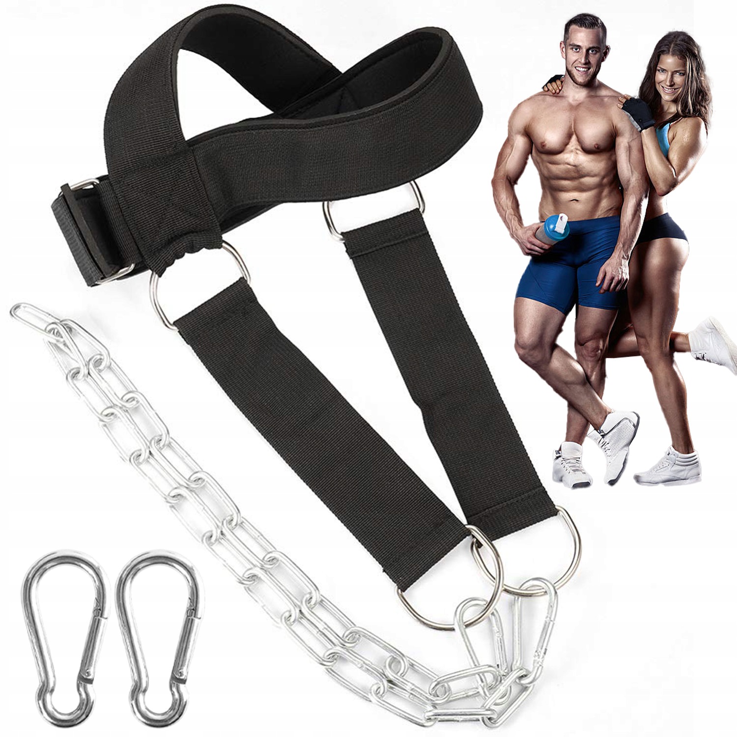 Uprząż Na Głowę Do Ćwiczeń Mięśni Szyi Kulturystyka Fitness