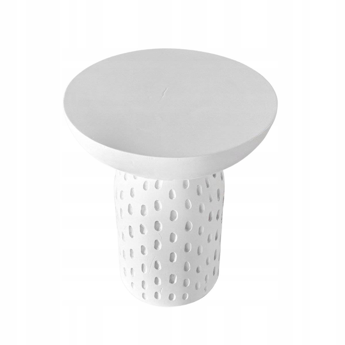 Kávový stolek Charme dřevěný bílý 37x37x42 cm Homla