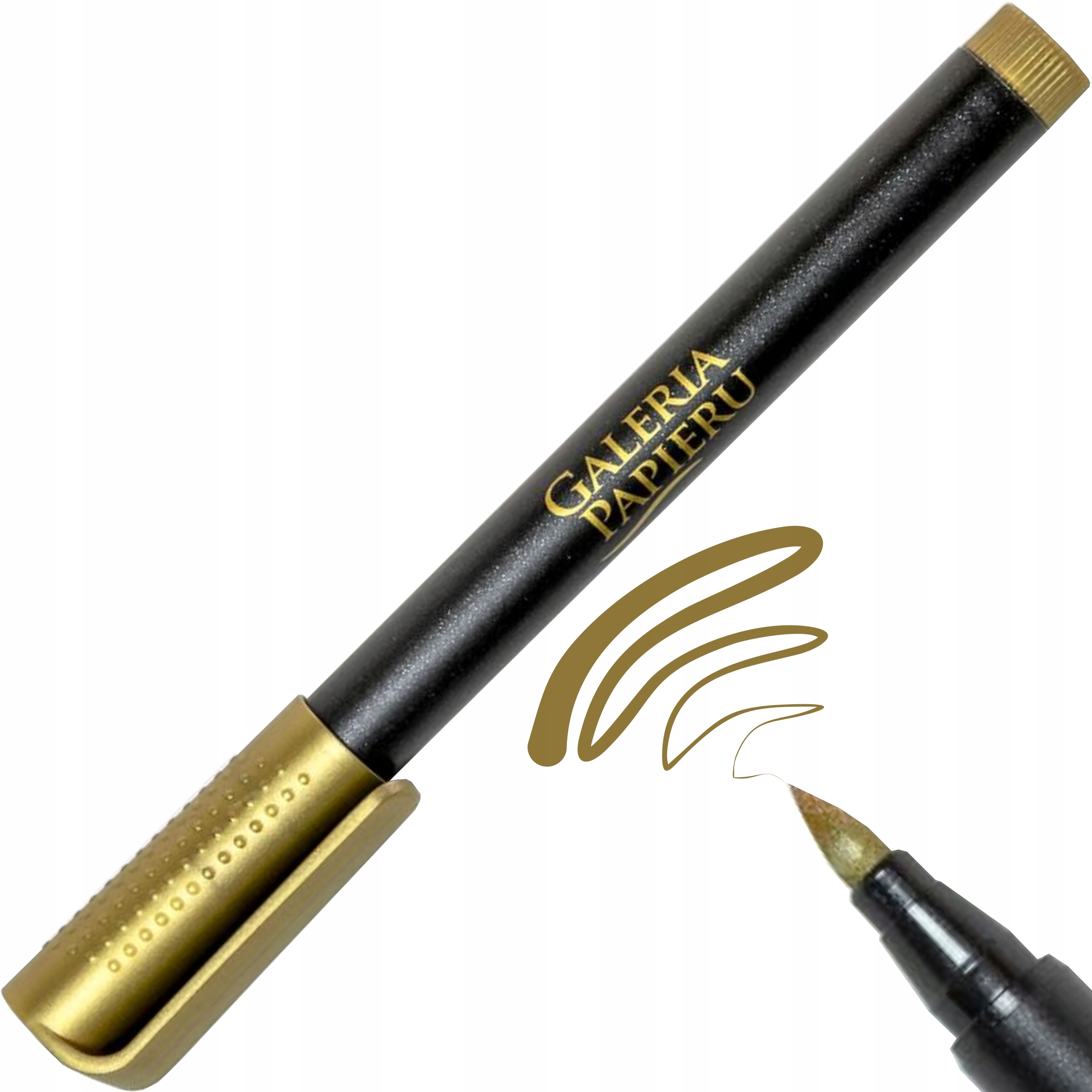 

Marker dekoracyjny pędzelkowy metaliczny złoty