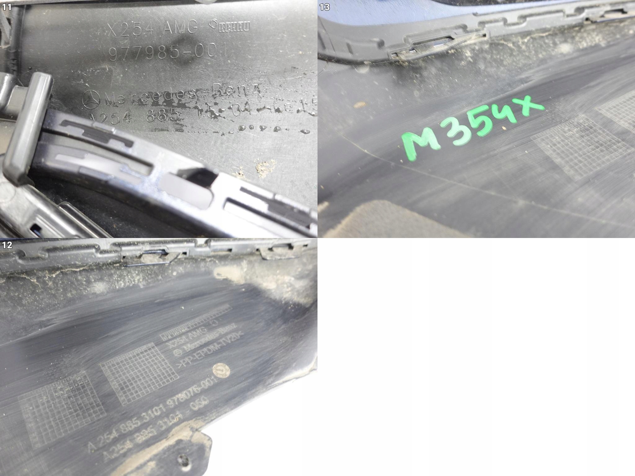 MERCEDES GLC II X254 C254 AMG 22- bumper SPOILER front *6XPDC*