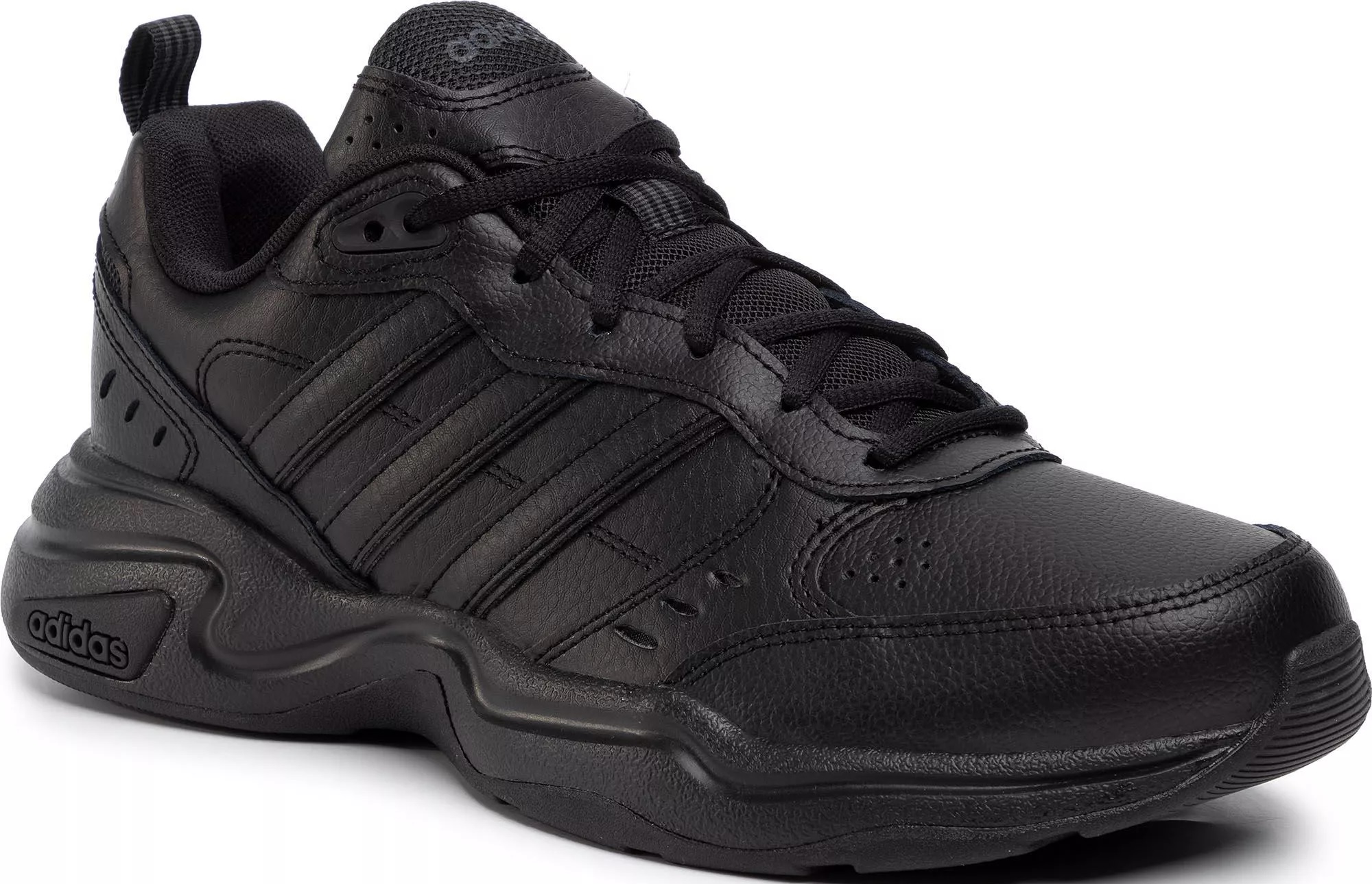 42 BUTY ADIDAS STRUTTER SPORTOWE CZARNE SKÓRZANE EG2656