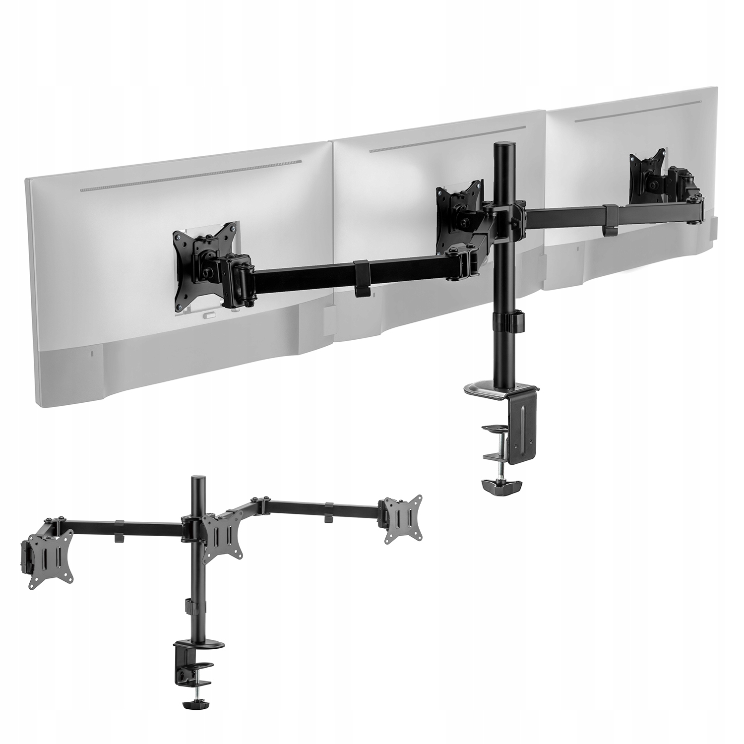 Držák na tři monitory Spacetronik SPA-130