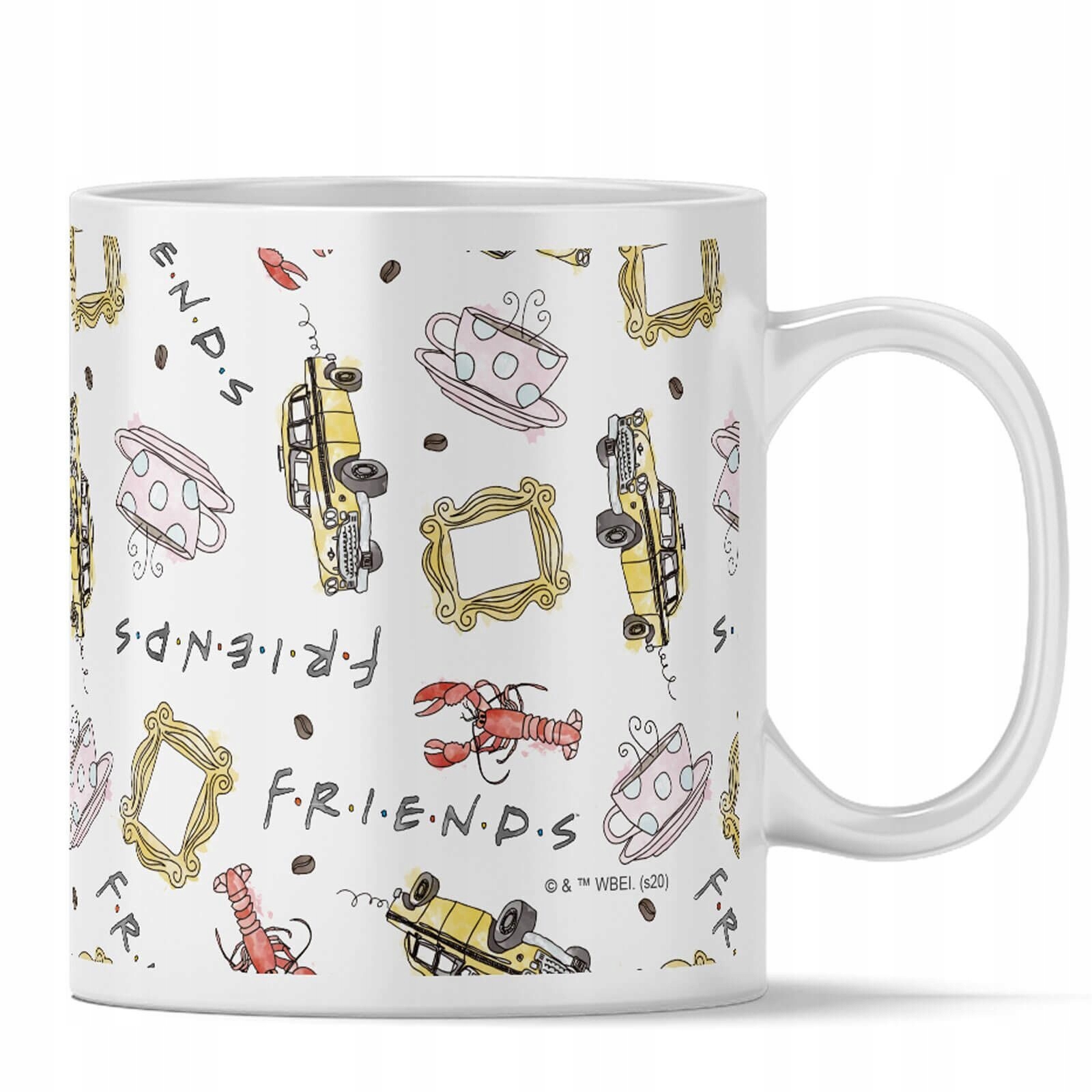 Friends Icons Przyjaciele Grafiki - kubek z uchem