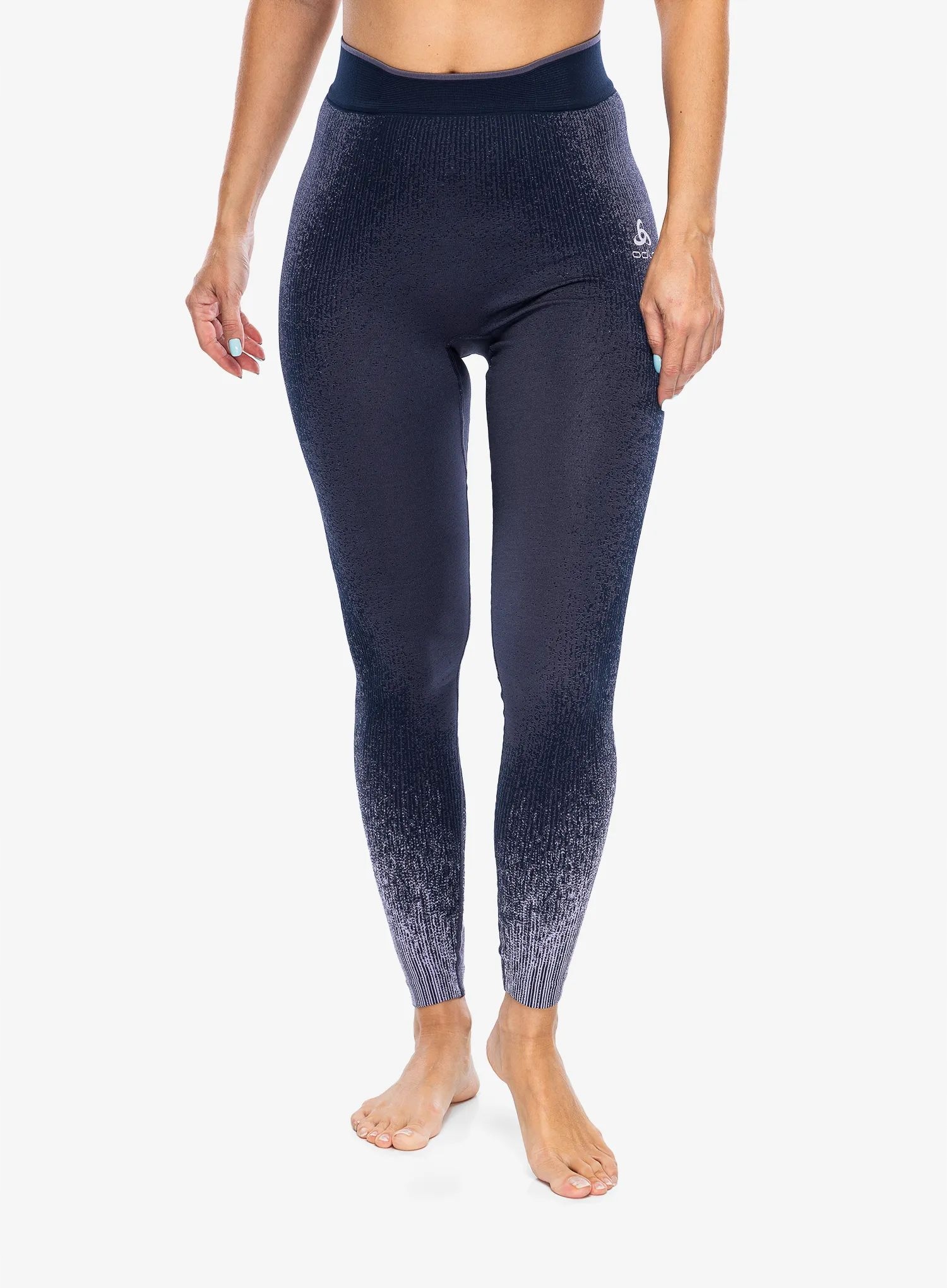 Dámské termoaktivní kalhotky Odlo Blackcomb Eco Bl Bottom Long gray ridge Xs