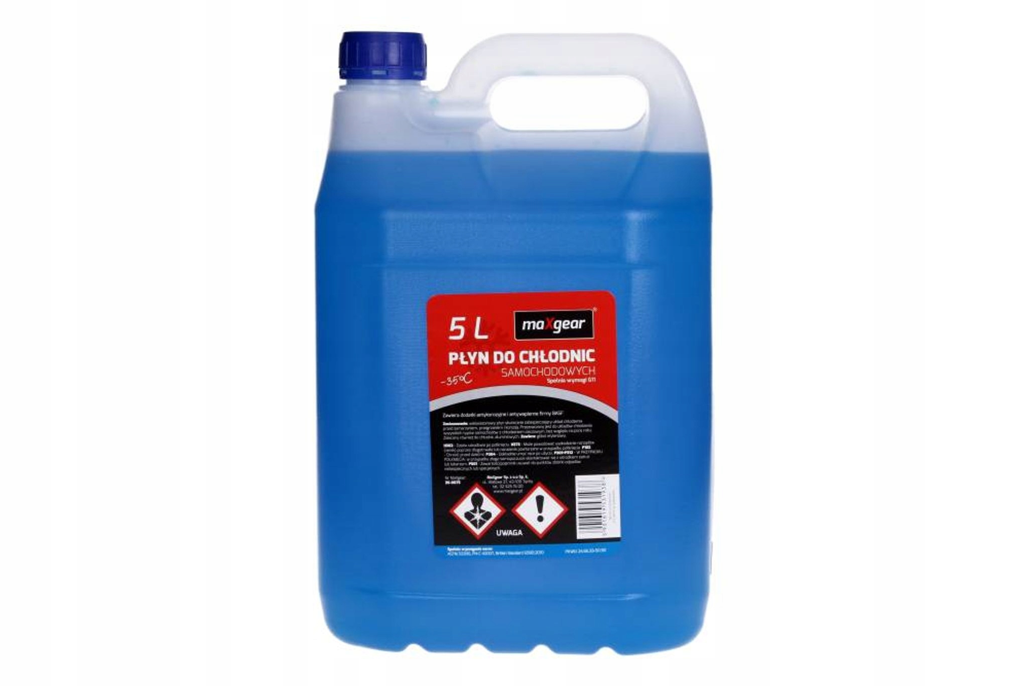 Płyn Do Chłodnic 5L -35C (niebieski) G11 Na Dodatkach Basf 36-0075 Maxgear