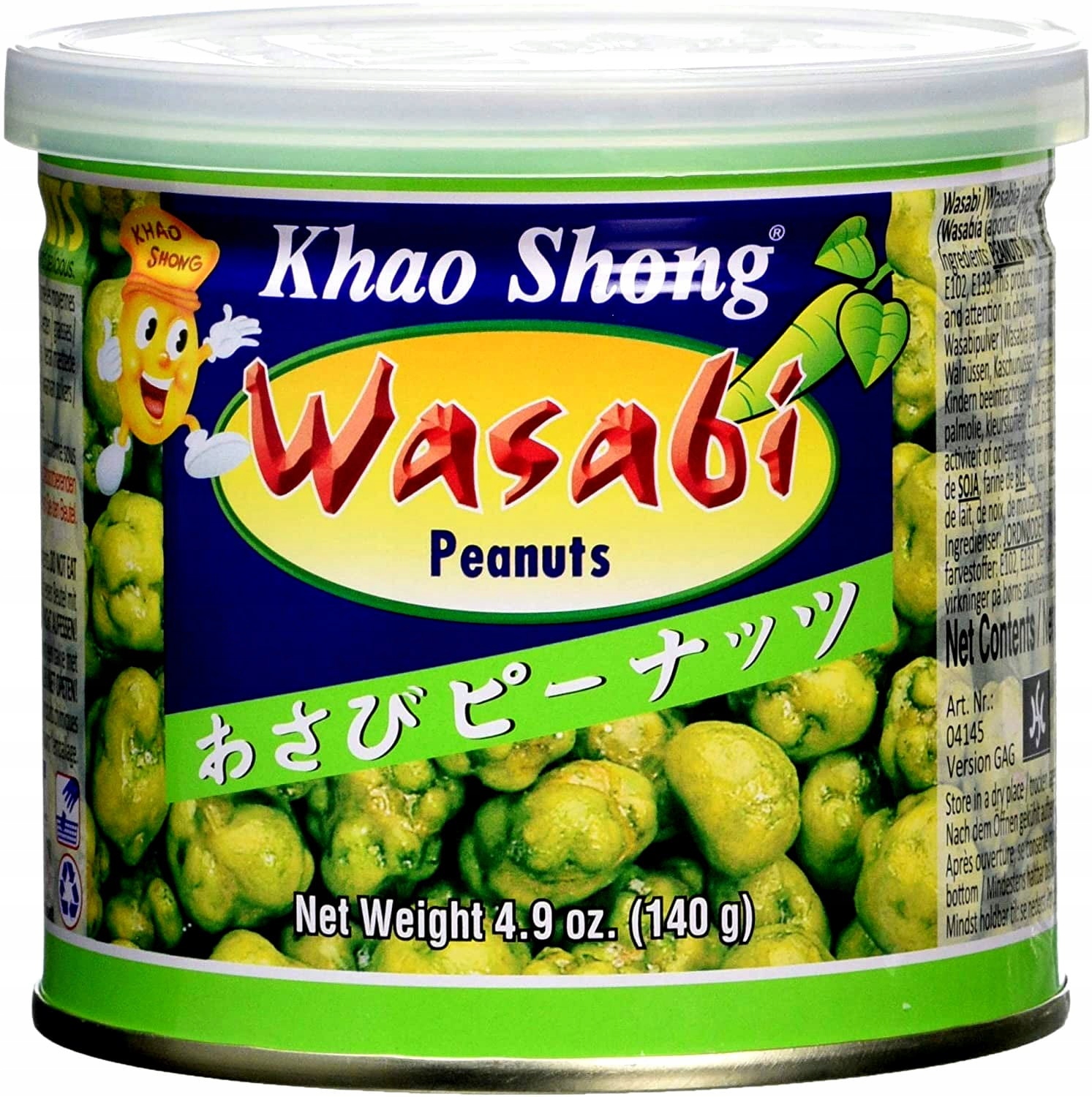 

Orzeszki Ziemne Smak Wasabi Tajska Przekąska 140g