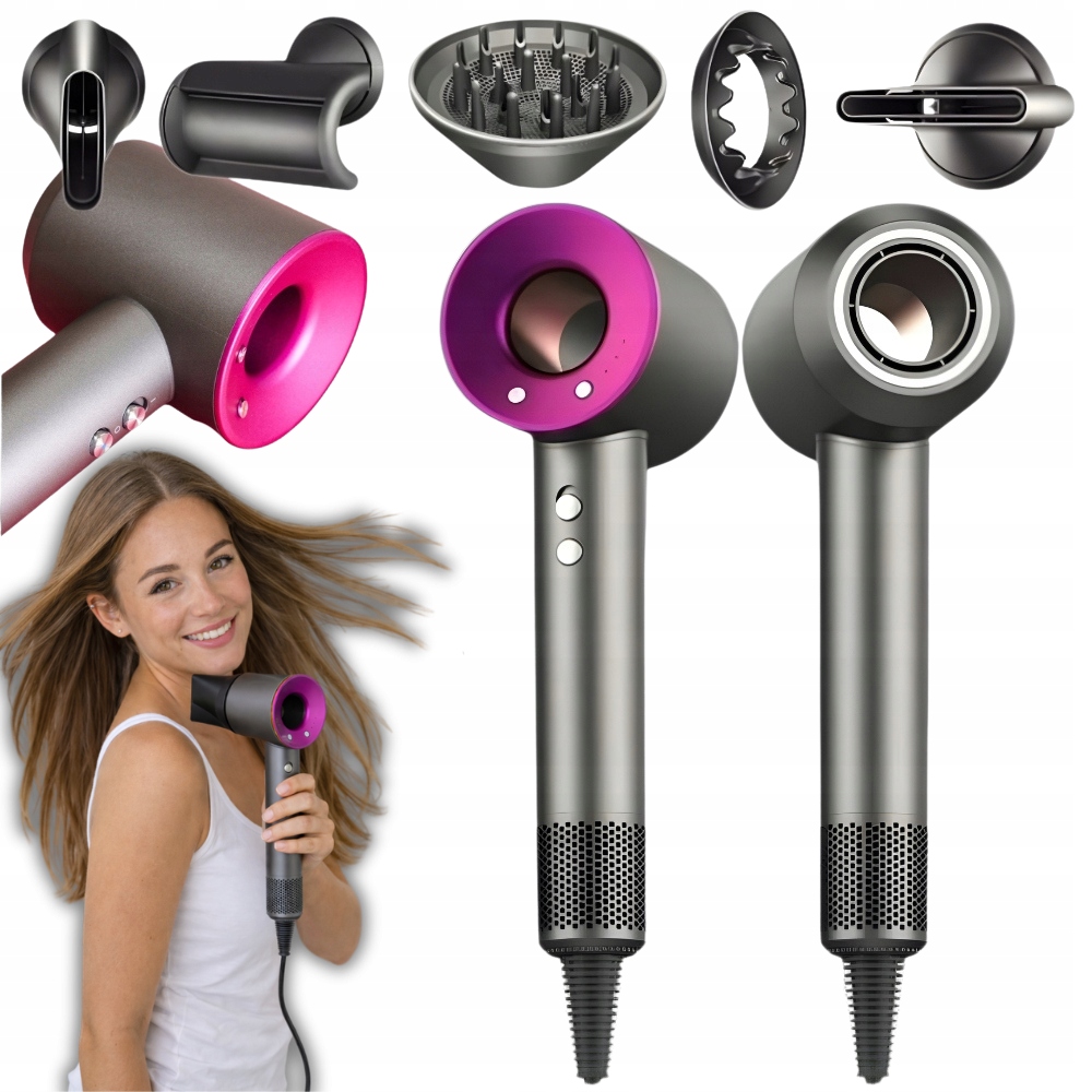 Suszarka do włosów Dryer HD1600 mocna 1600W jonizacja dyfuzor 3 tryby