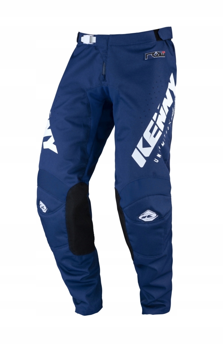 Kenny Racingové Nohavice Cross/enduro Model Track Raw Navy Farba Modrá/biela
