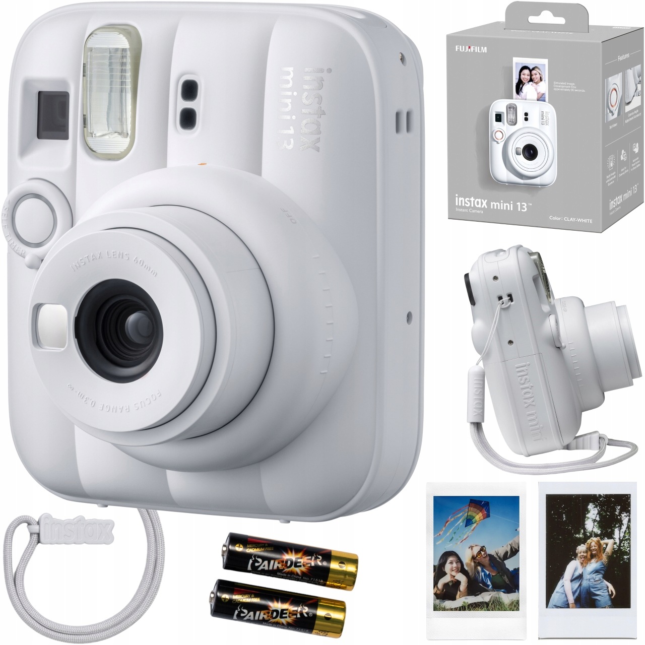 Instax Mini 13 Instantní fotoaparát Fujifilm Analogový s tiskárnou Bílá
