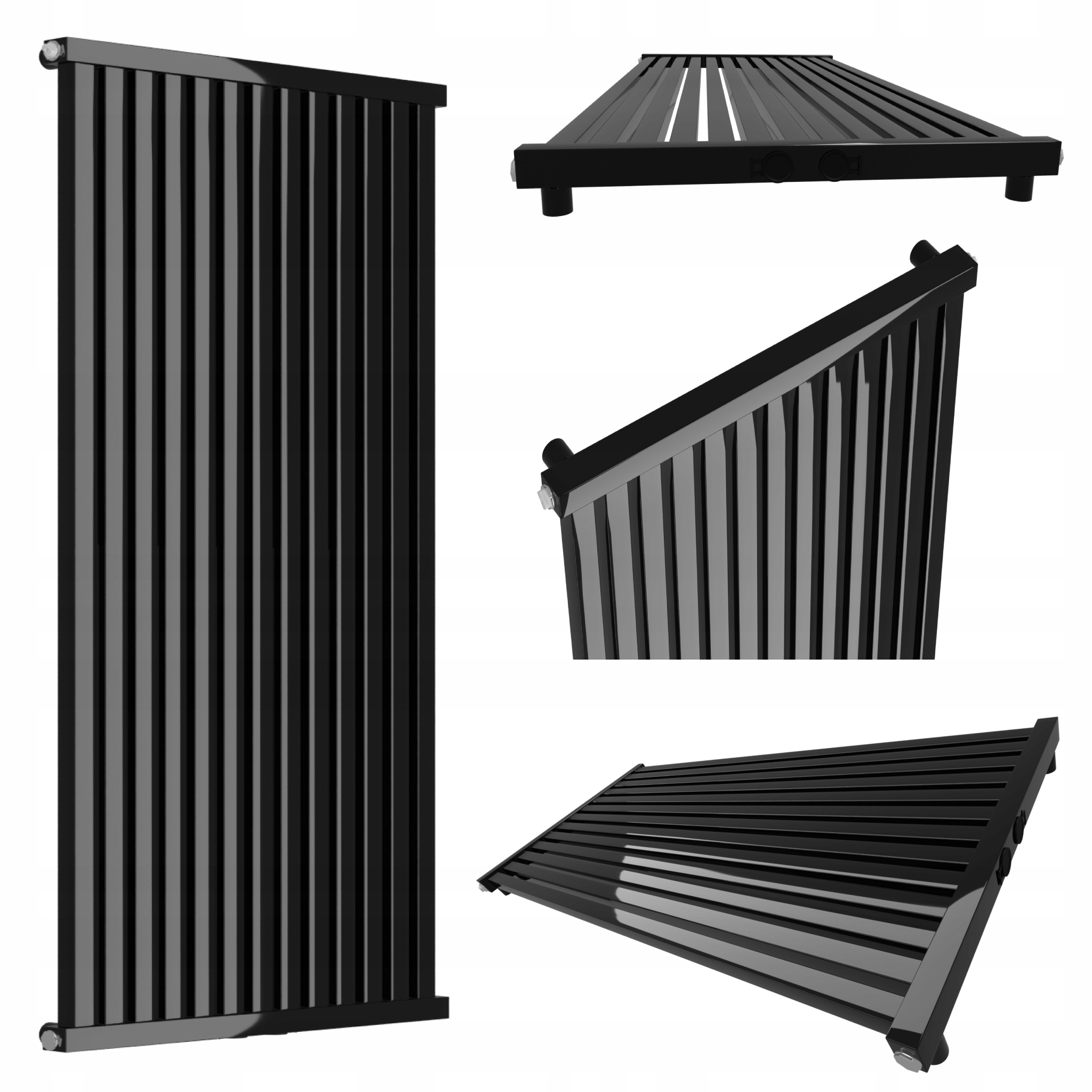 Dekorativní radiátor Radiator 120x61 Černý Lesk