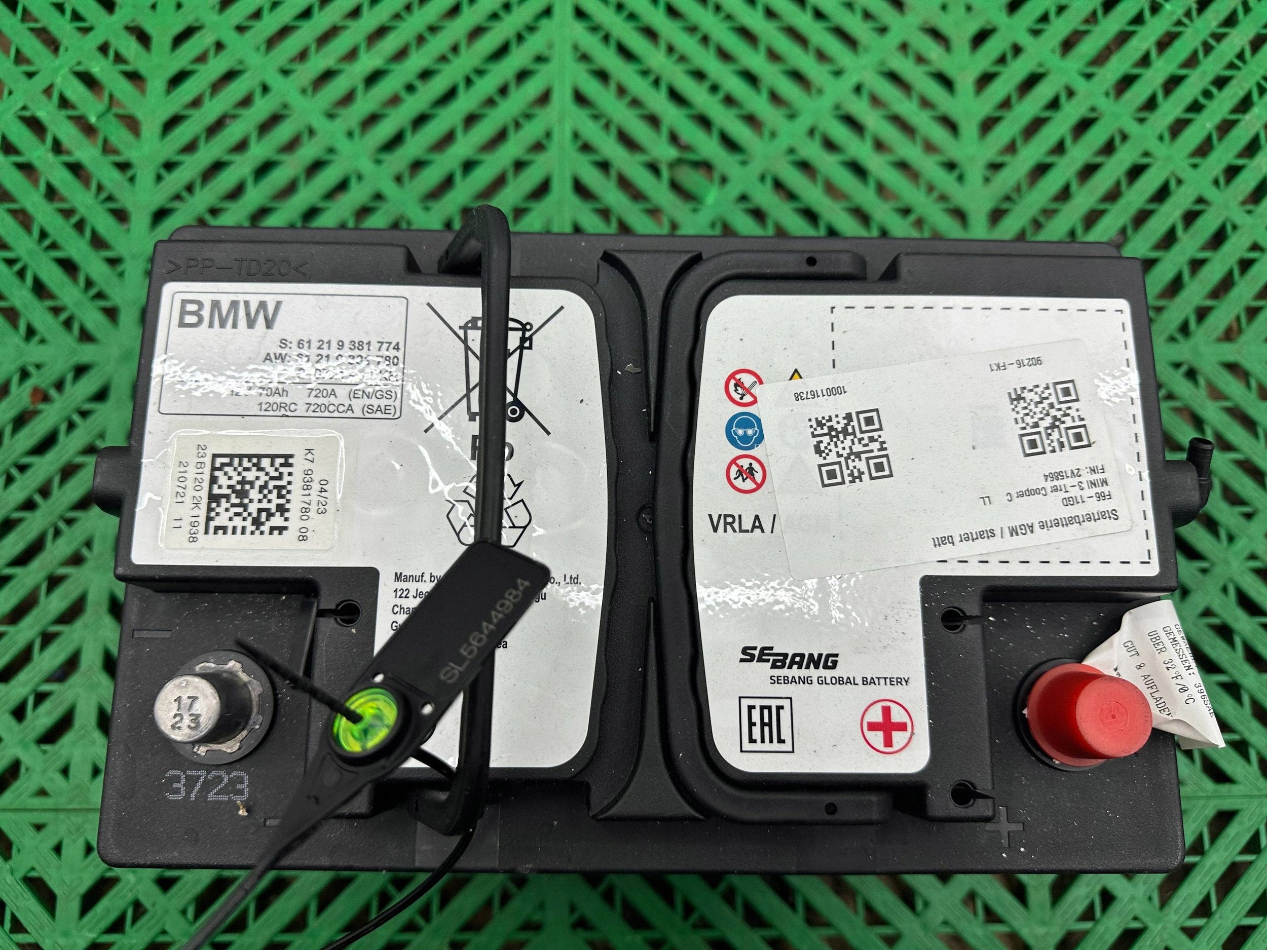 Batterie Original AGM 12V 70Ah 720A BMW