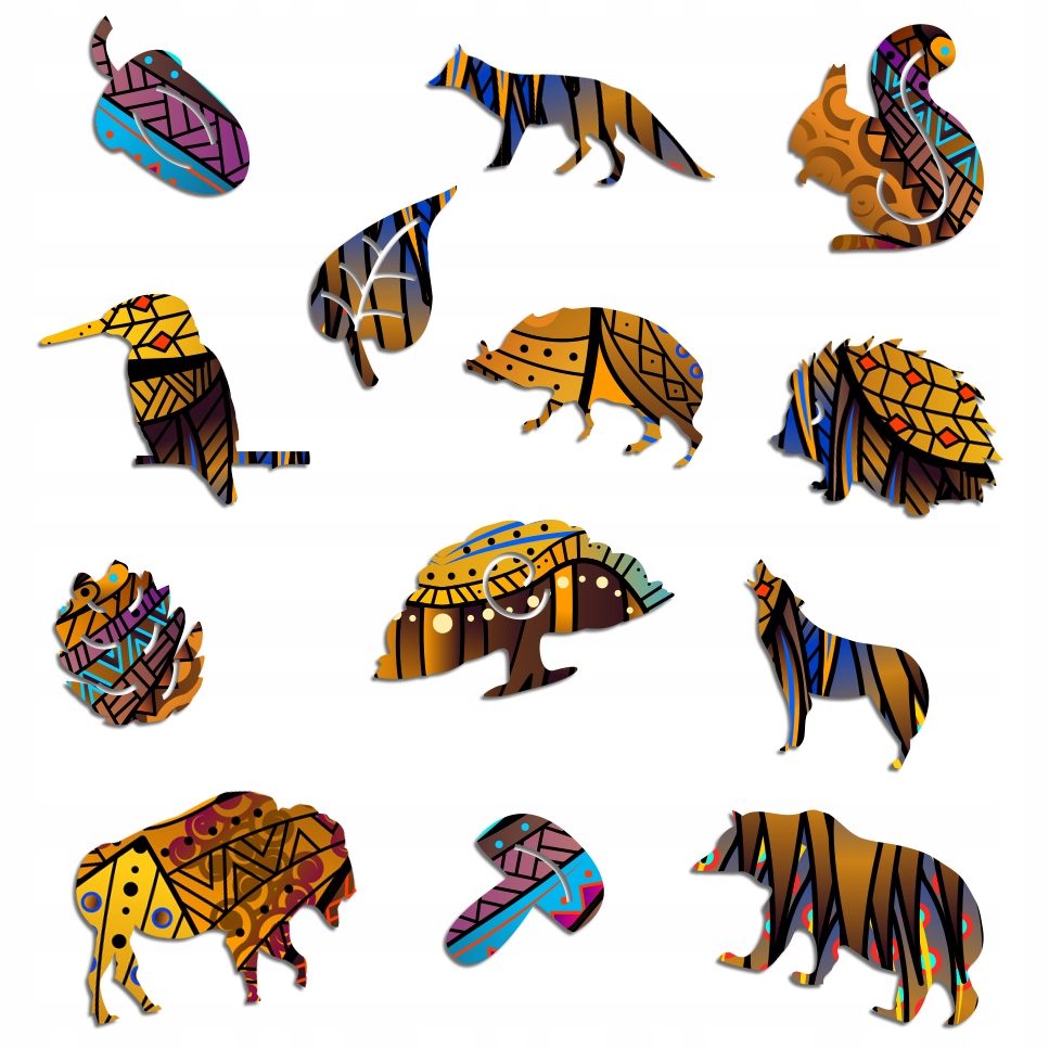 Puzzle Drewniane Premium 3D Układanka dla dorosłych Jeleń XXL Zwierzęta Kod producenta AdawooDeer