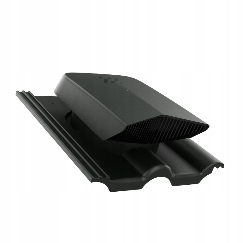 Větrací Ventilátor Braas Románský Grafitový