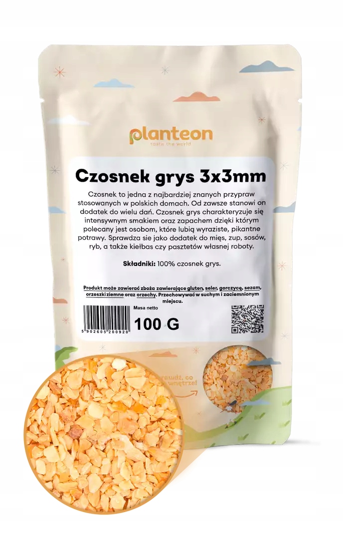 Levně Česnek hlodavec 3x3mm 5kg sušený aromatický přírodní aroma kvalita