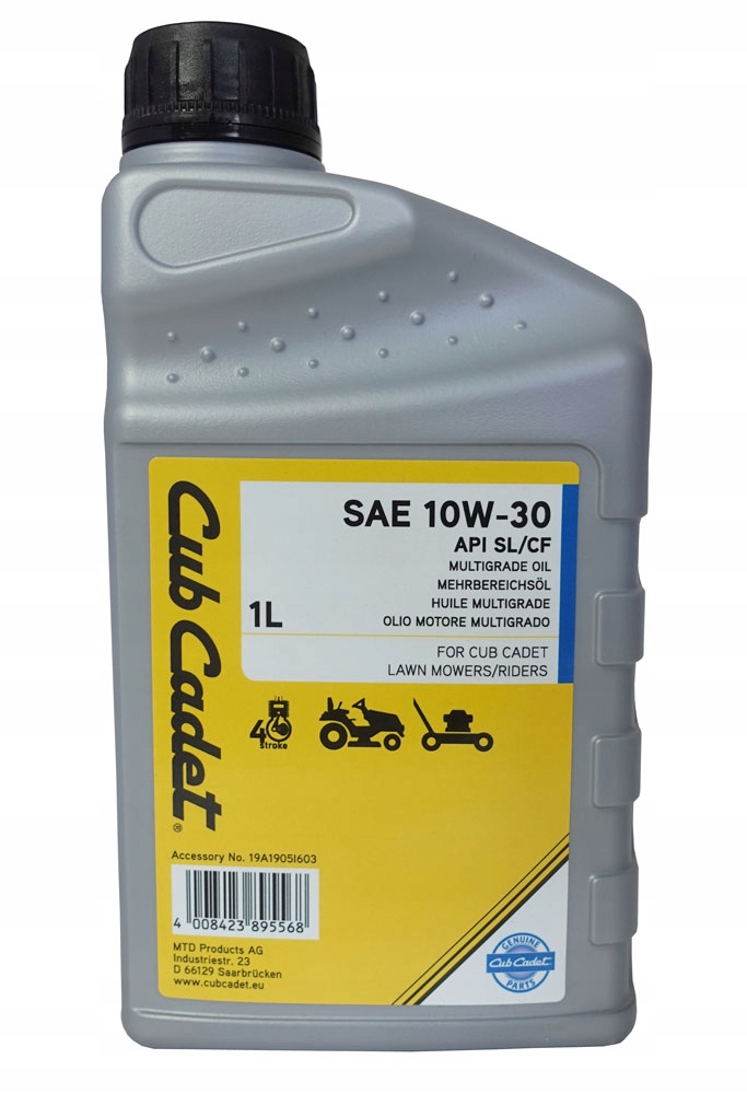 Olej do traktorka Cub Cadet silnikowy Sae 10W30 1L