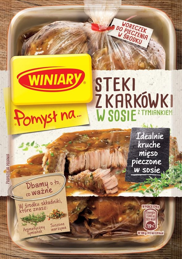 WINIARY POMYSŁ NA STEKI Z KARKÓWKI W SOSIE Z TYMIA