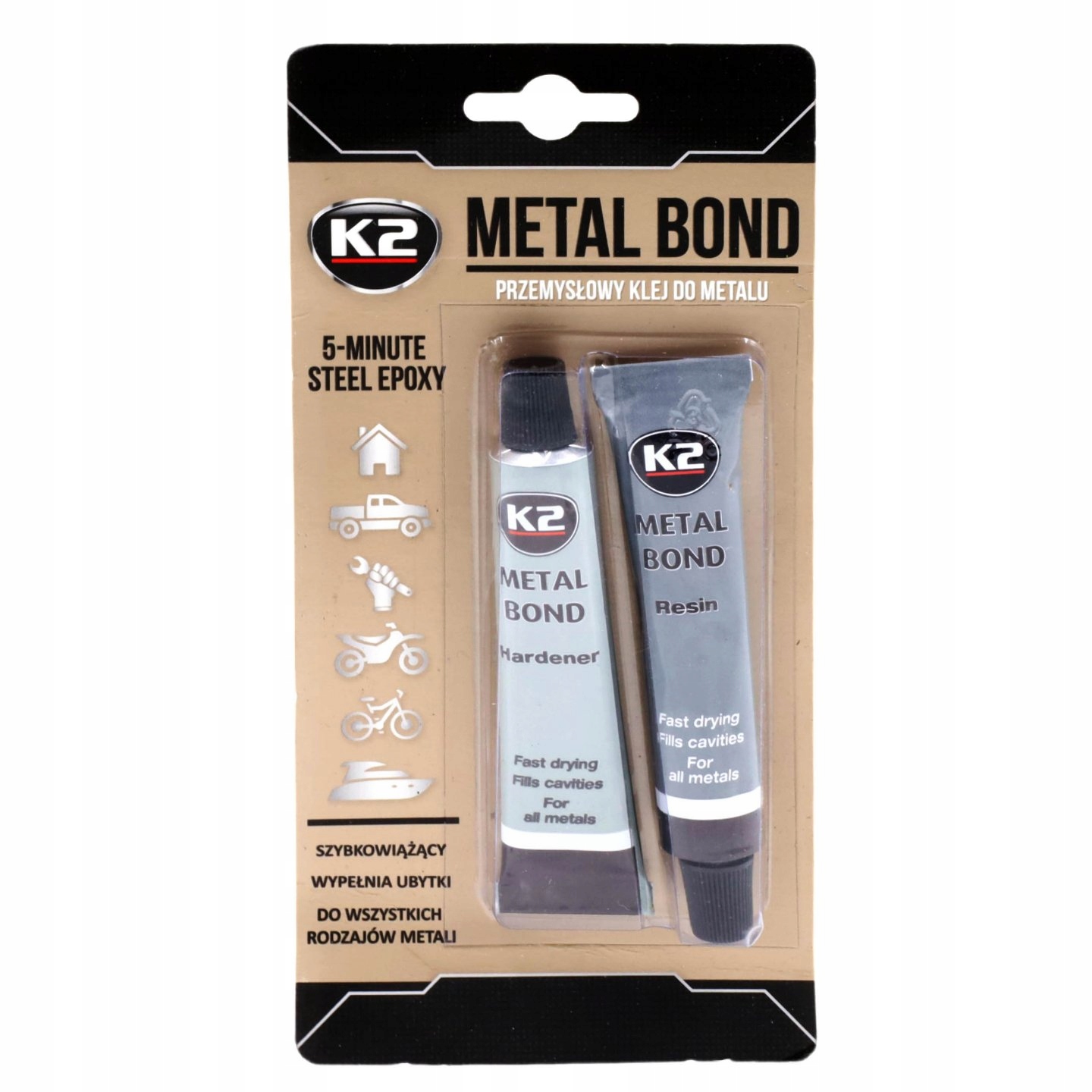 

Dwuskładnikowy Klej K2 Metal Bond Szybki 56g