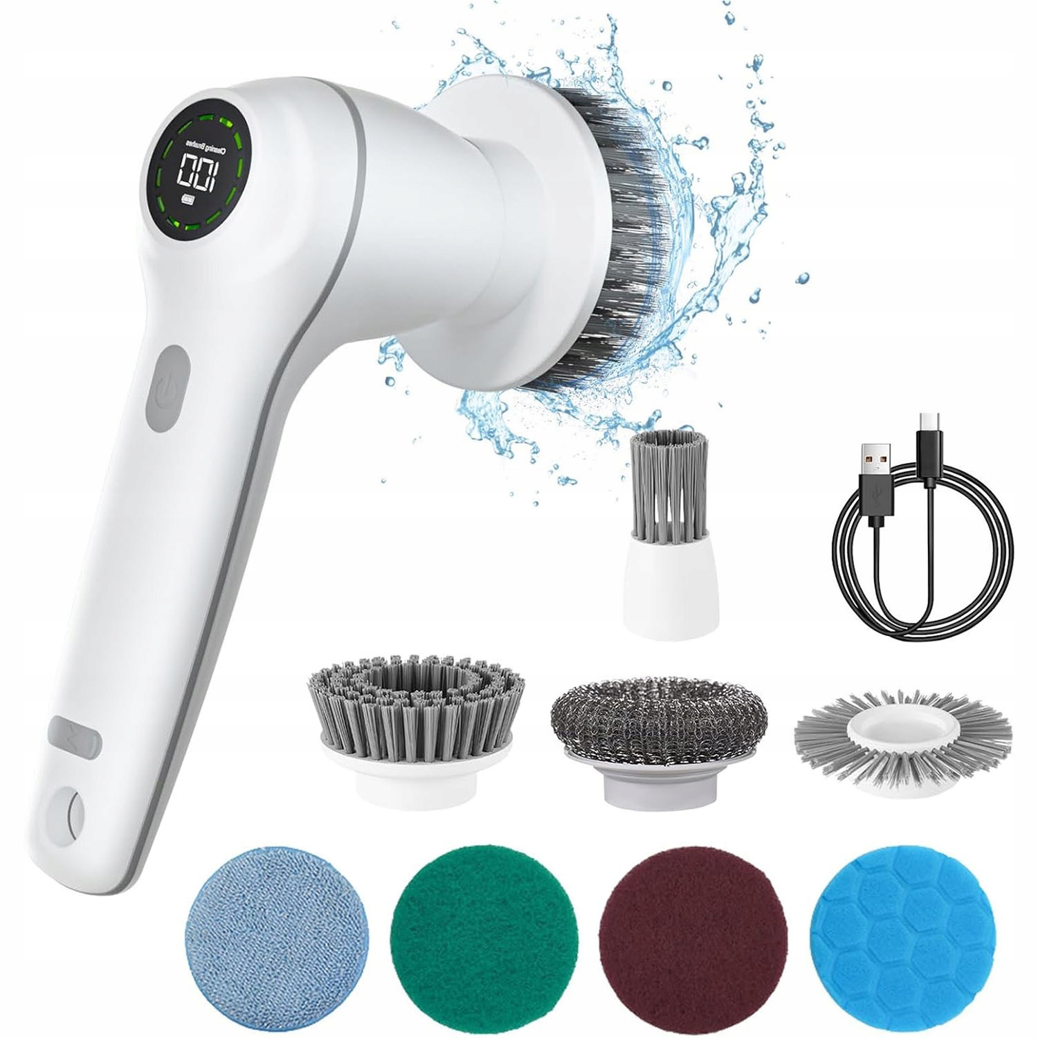 Levně Elektrický Čisticí Kartáč IPX7 Plně Vodotěsný Pro Pohodlí Mokrého Použití