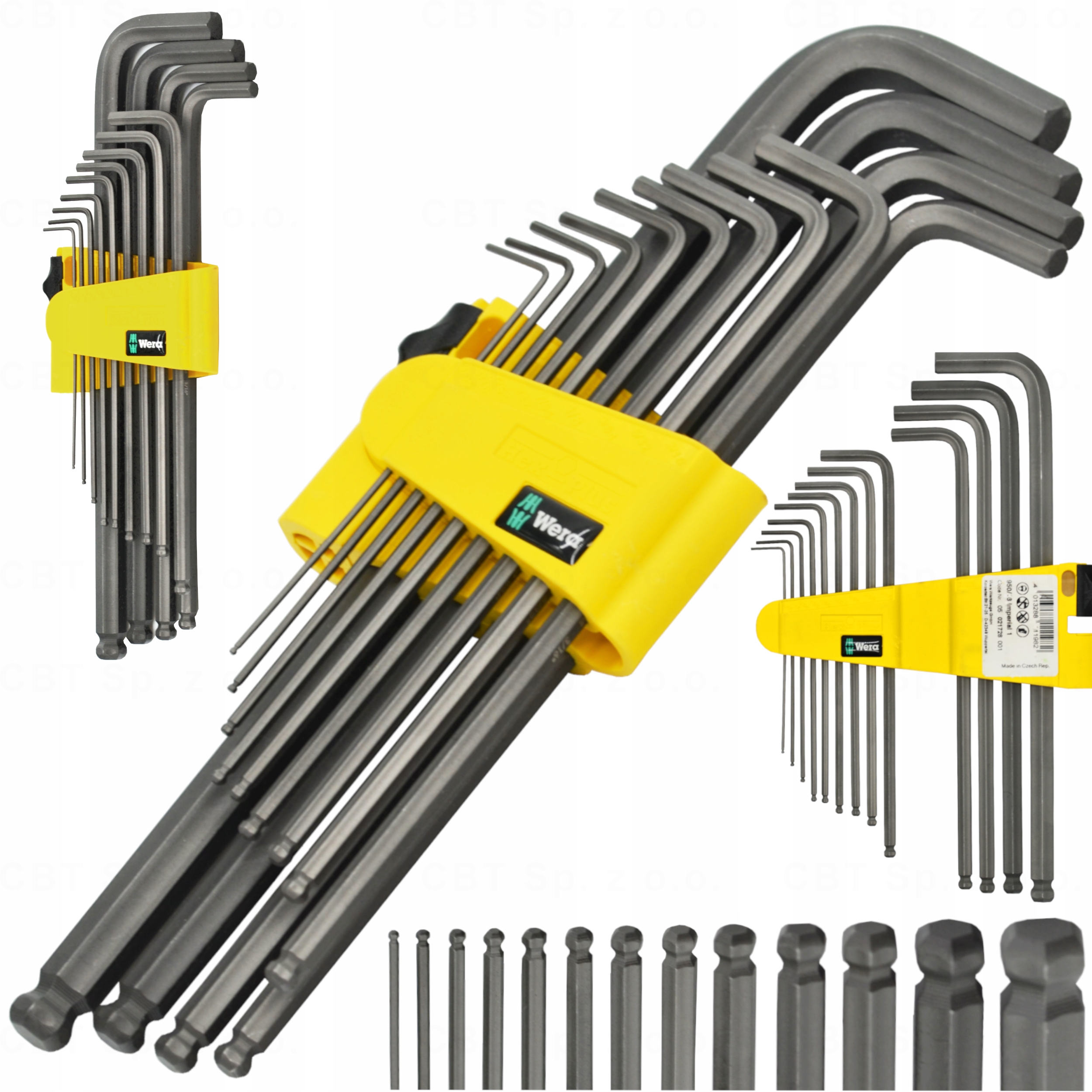 WERA 021728 шестигранні ключі набір дюймів 13 шт