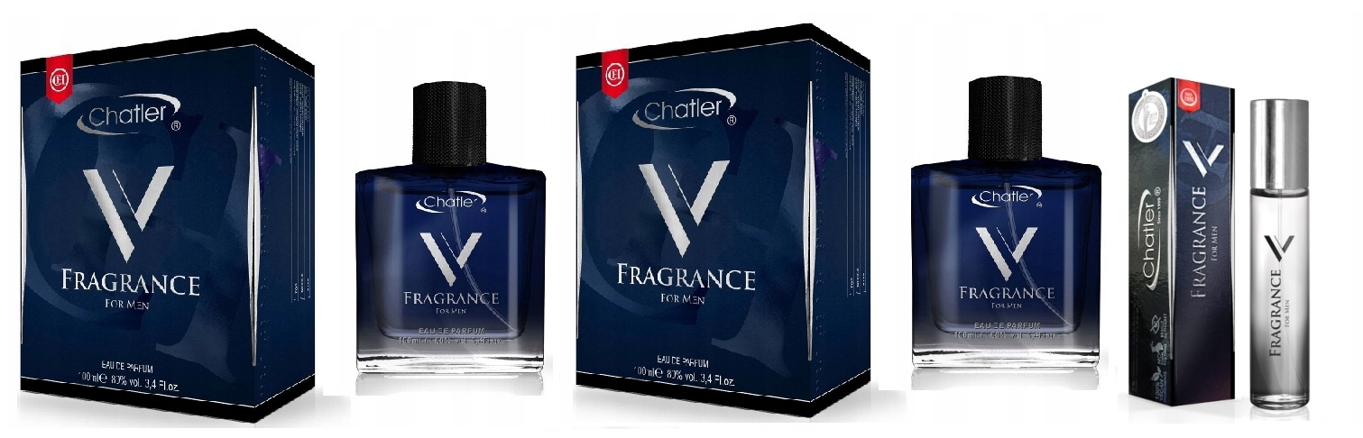 Chatler V Fragrance 2x100 ml 30 ml parfémovaná voda