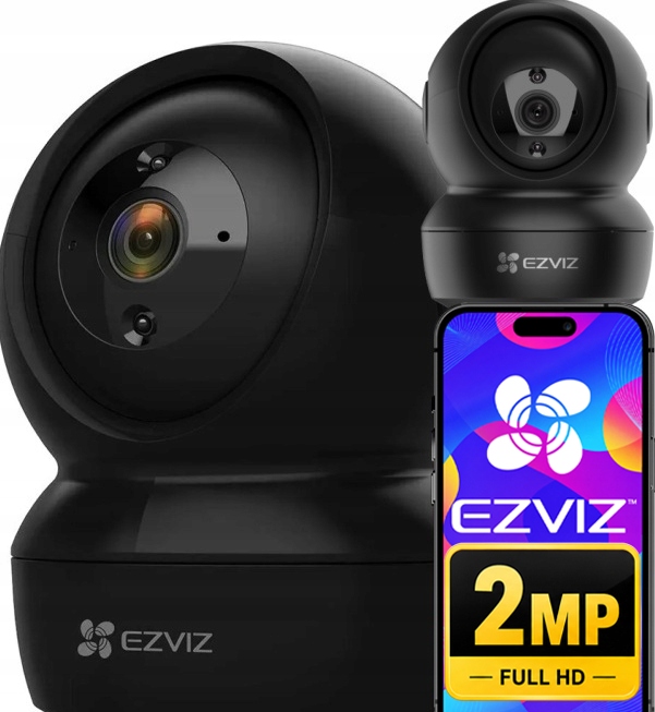 WiFi otočná Full Hd kamera Ezviz C6N Black WiFi Chůvička Mikrofon Reproduktor