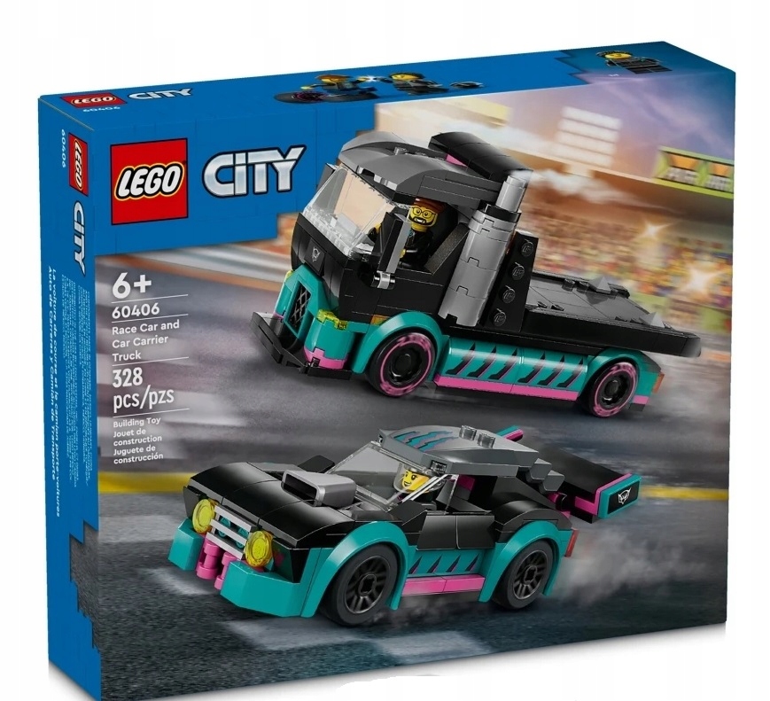 Lego 60406 City Závodní auto a autopřepravník