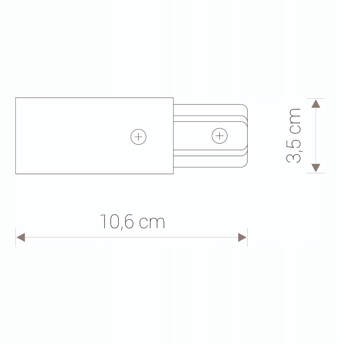 PROFILE POWER END CAP black 9463 Nowodvorski ZASILANIE Kolor czarny