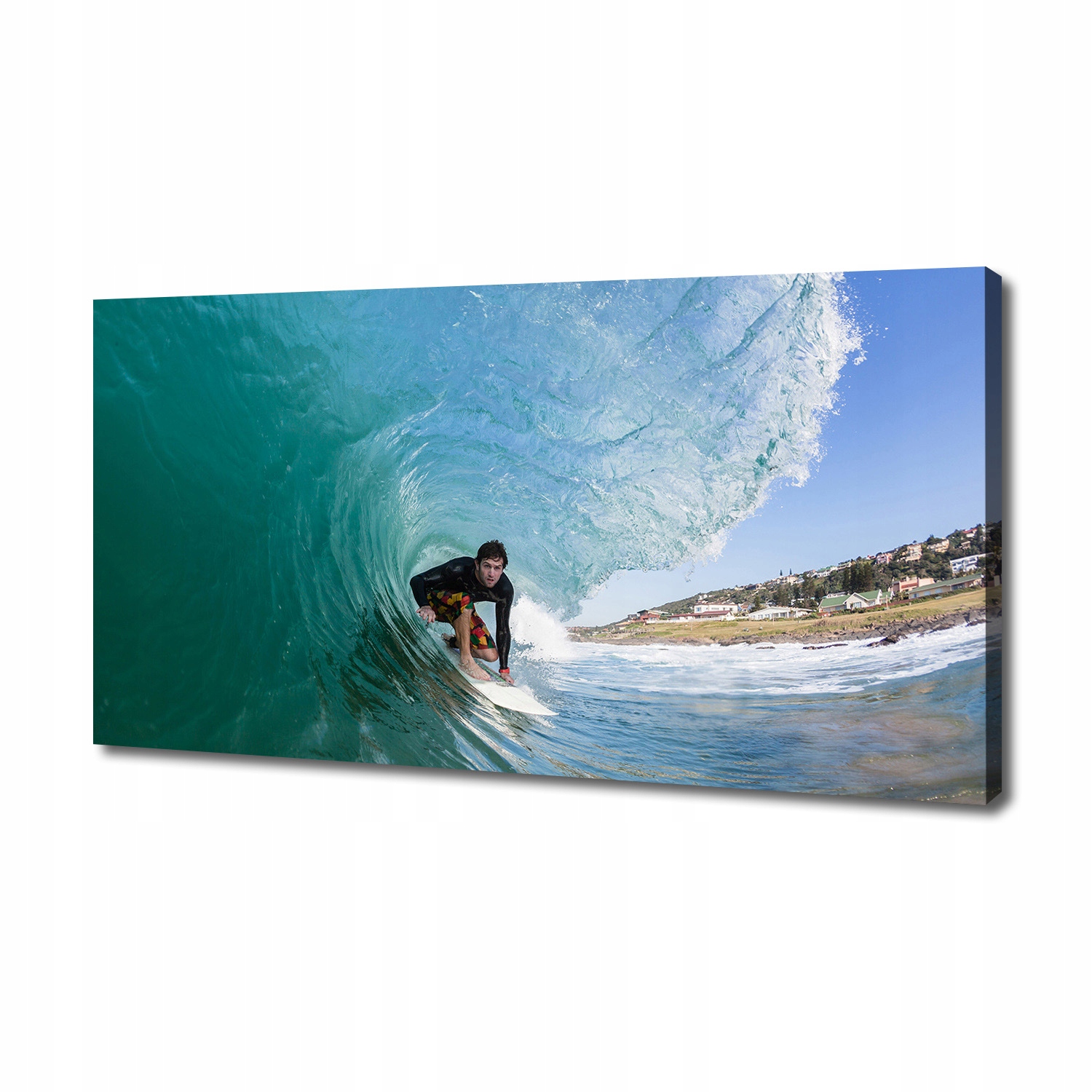 

Foto obraz na płótnie Surfer na fali 140x70 cm