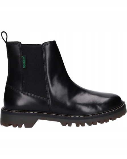Kickers Černé Dámské Kotníkové Boty Z Přírodní Kůže 38 J3E