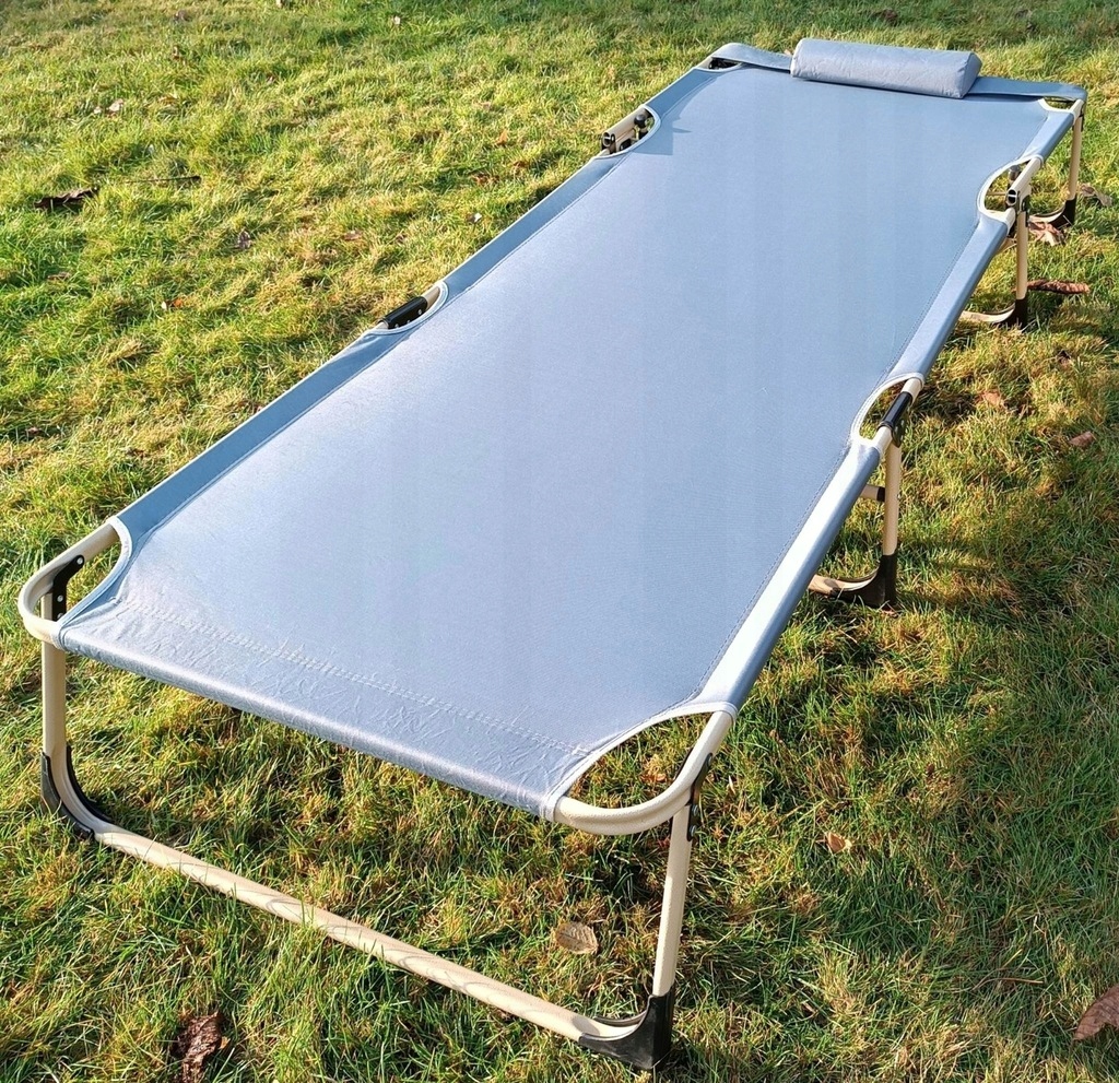 Składane ŁÓŻKO TURYSTYCZNE BIZNESOWE XXL LEŻANKA Szerokość produktu 71 cm