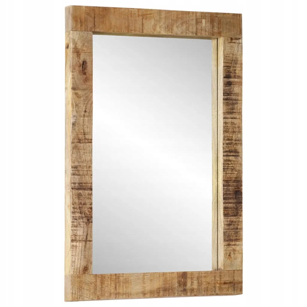 vidaXL Zrcadlo 70 x 50 cm masivní mangovníkové dřevo a sklo