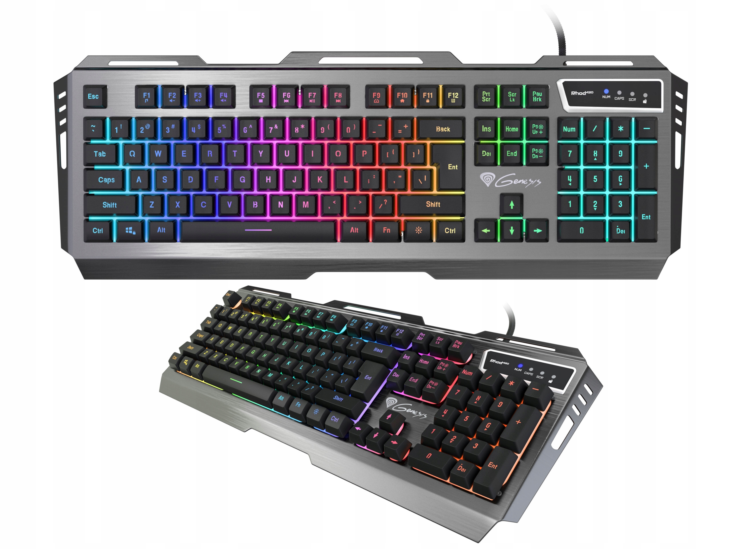 

Klawiatura Genesis Rhod 420 Rgb graczy gamingowa